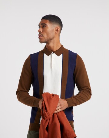 Long sleeve polo with vest clearance