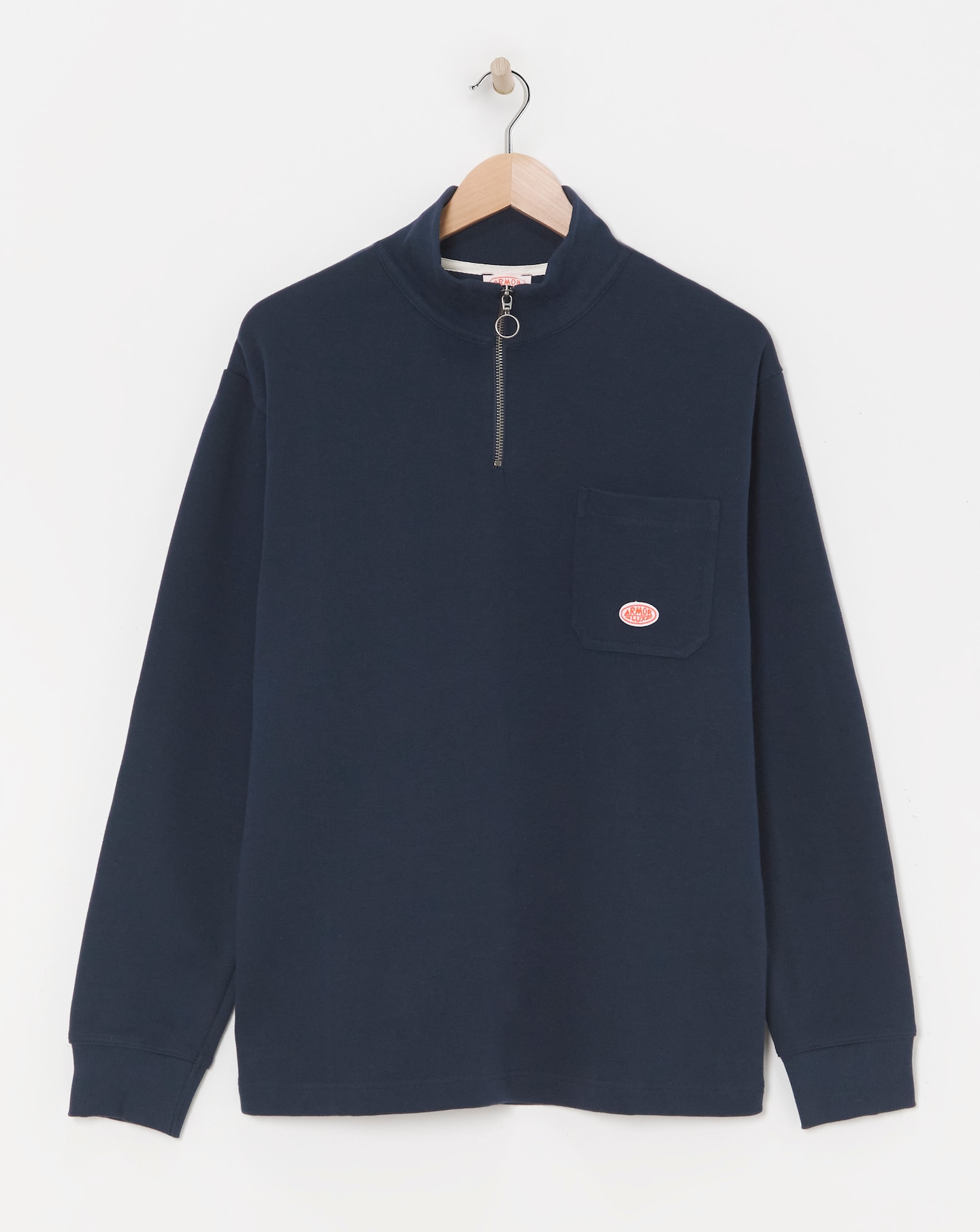 Armor Lux 1/4 Zip Sweatshirt - Navy