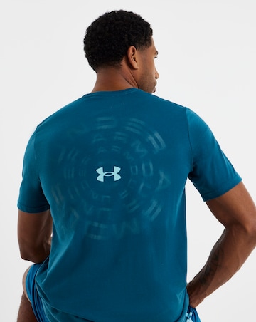 Under Armour Back Print Blur Logo T-Shirt