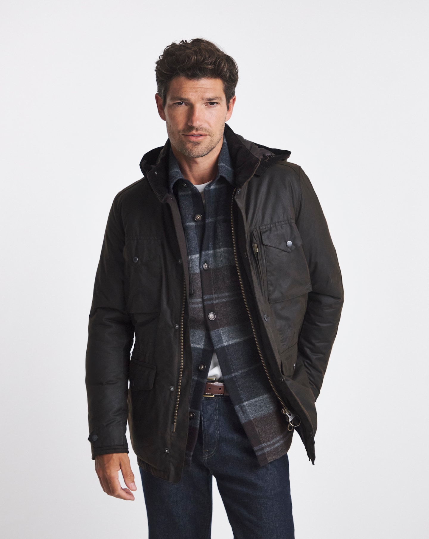 New In - Barbour Winter Sapper Wax Jacket - Brown