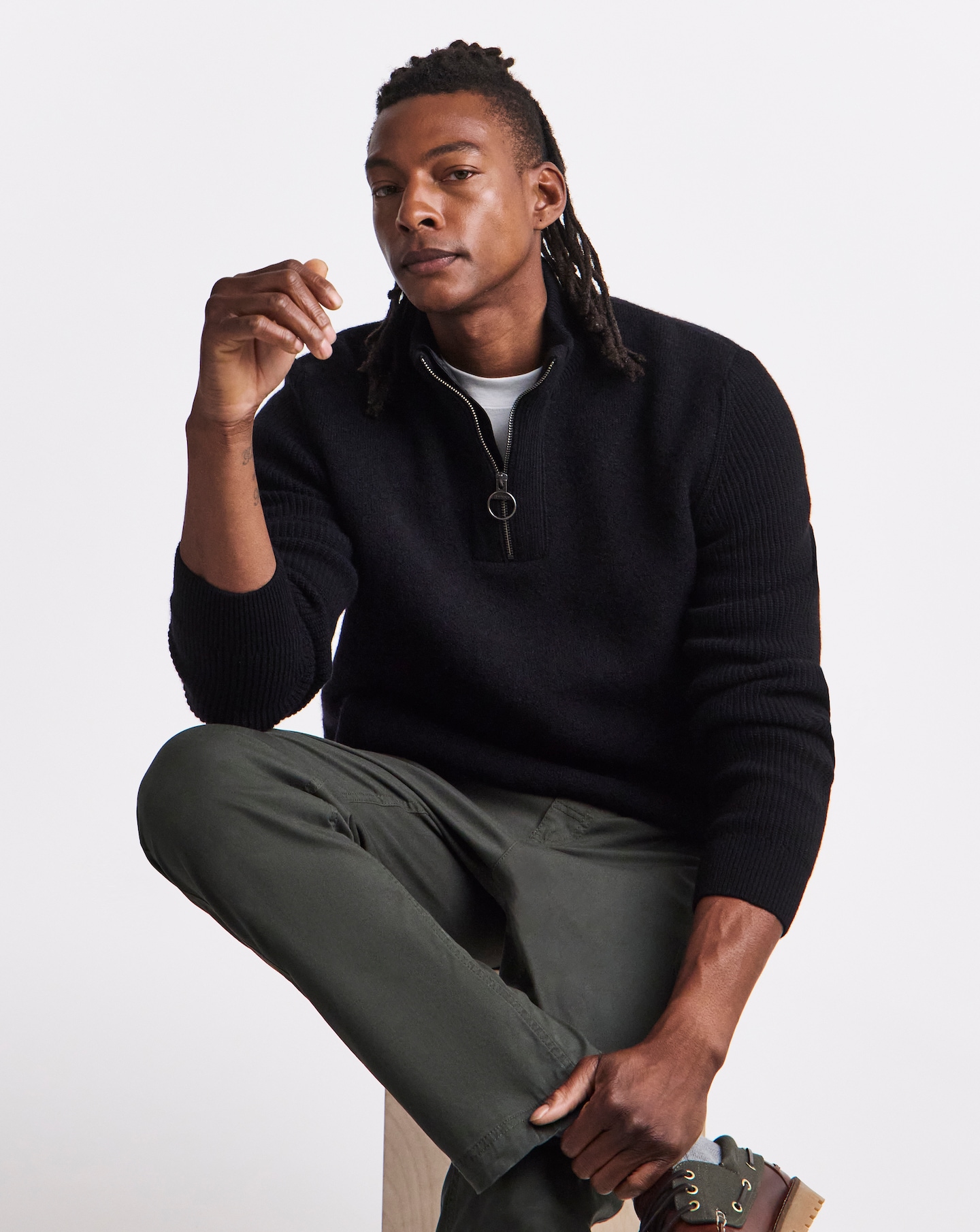 Barbour Milburn 1/2 Zip Knitted Jumper