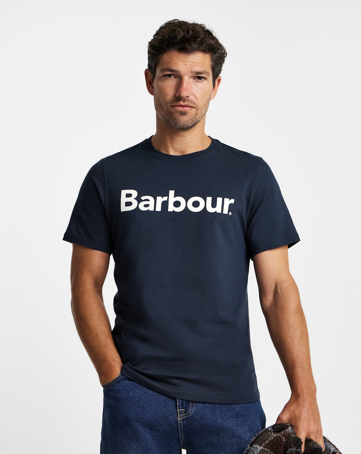Barbour Short Sleeve Logo T-Shirt - Navy