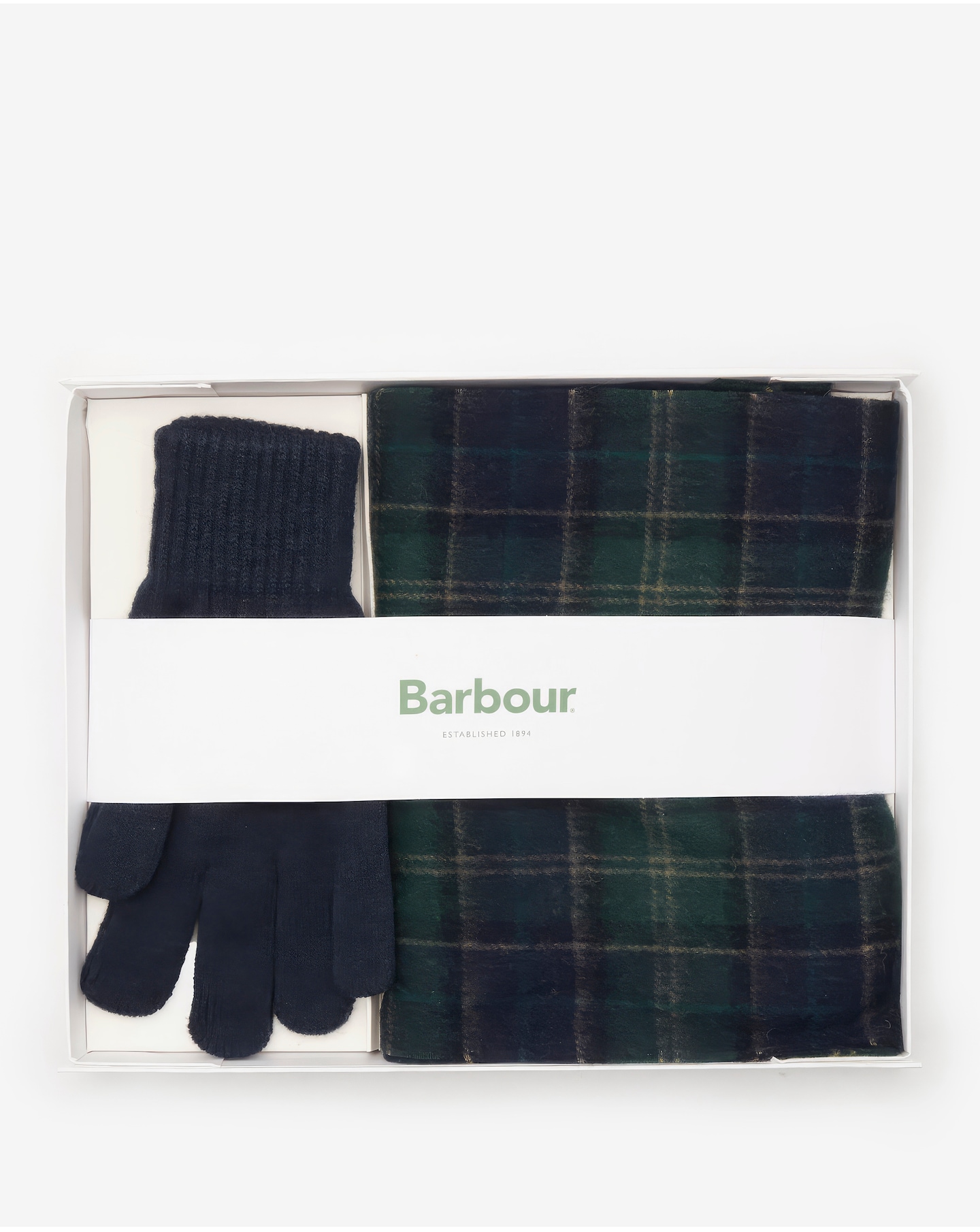 Barbour Tartan Scarf & Glove Gift Set