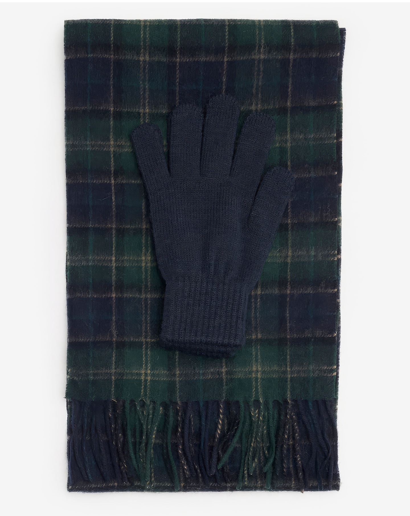 Barbour Tartan Scarf & Glove Gift Set