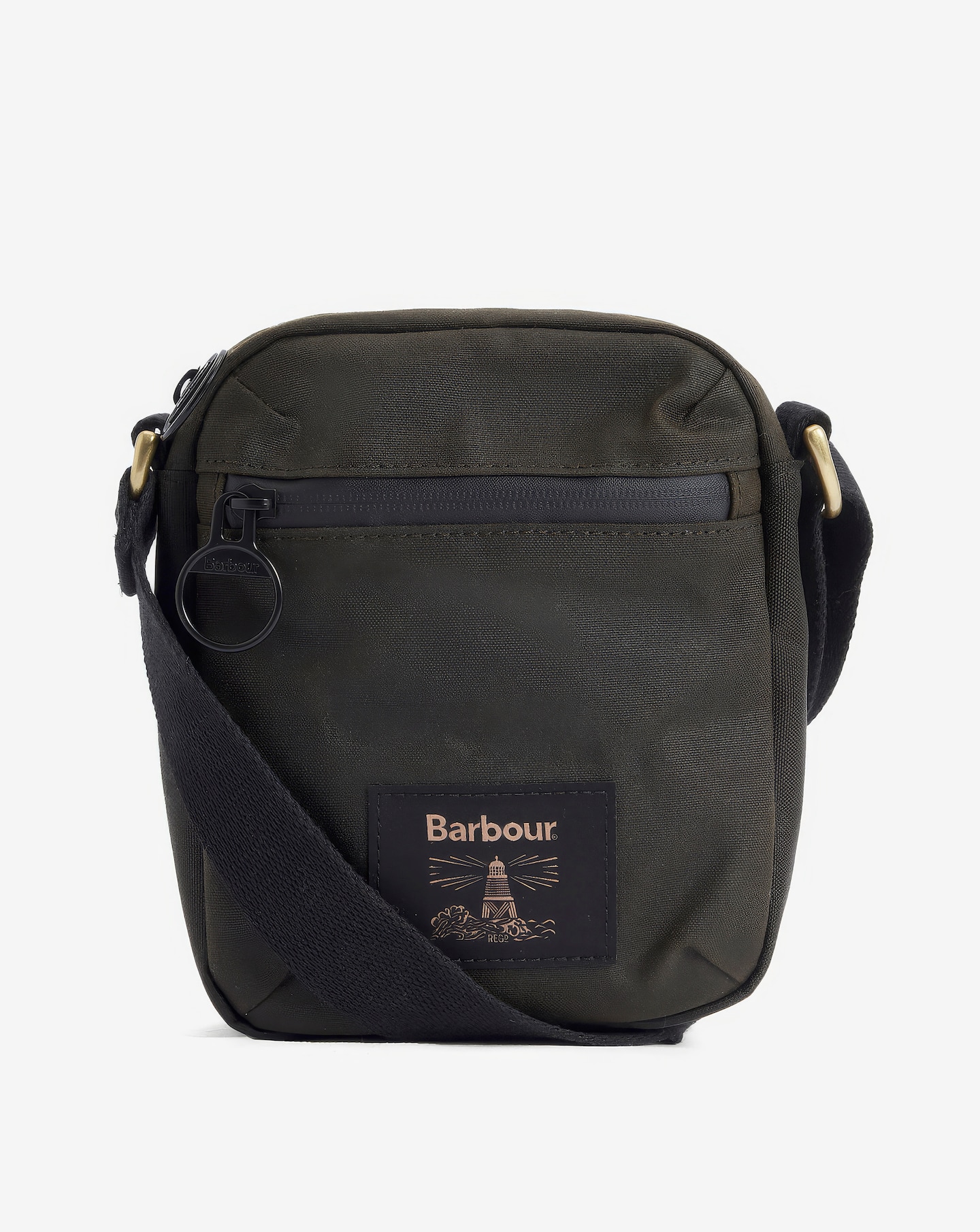Barbour Field Wax Crossbody Bag - Olive