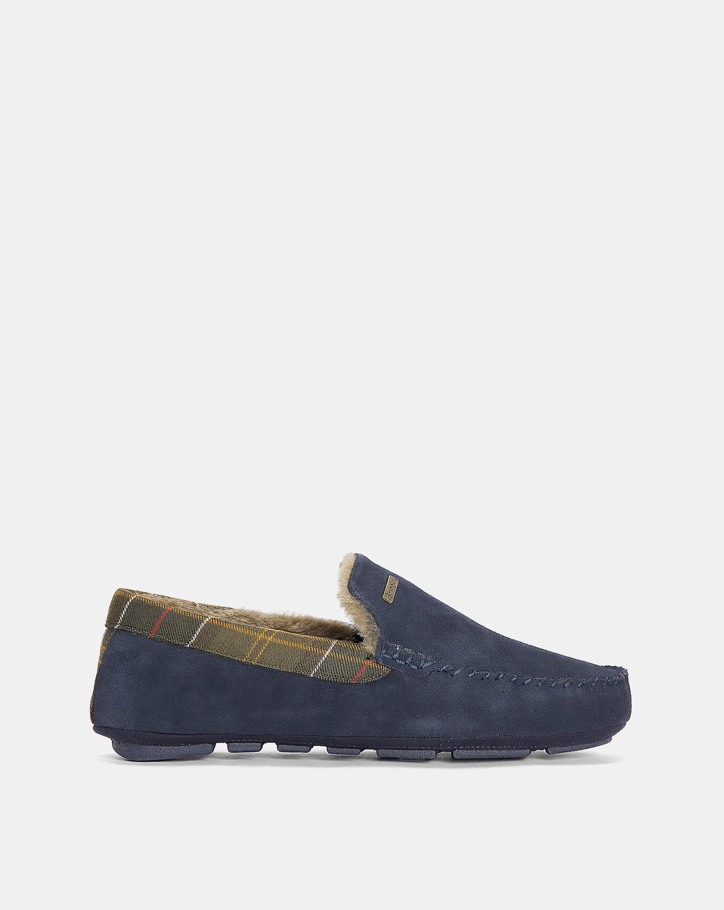 Barbour Monty Moccasin Slipper - Navy