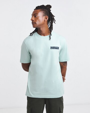Barbour Frome Short Sleeve Relaxed Back Graphic T-Shirt - Mint Blue