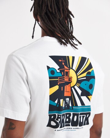 Barbour Frome Short Sleeve Relaxed Back Graphic T-Shirt - White