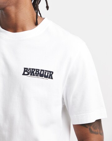 Barbour Frome Short Sleeve Relaxed Back Graphic T-Shirt - White