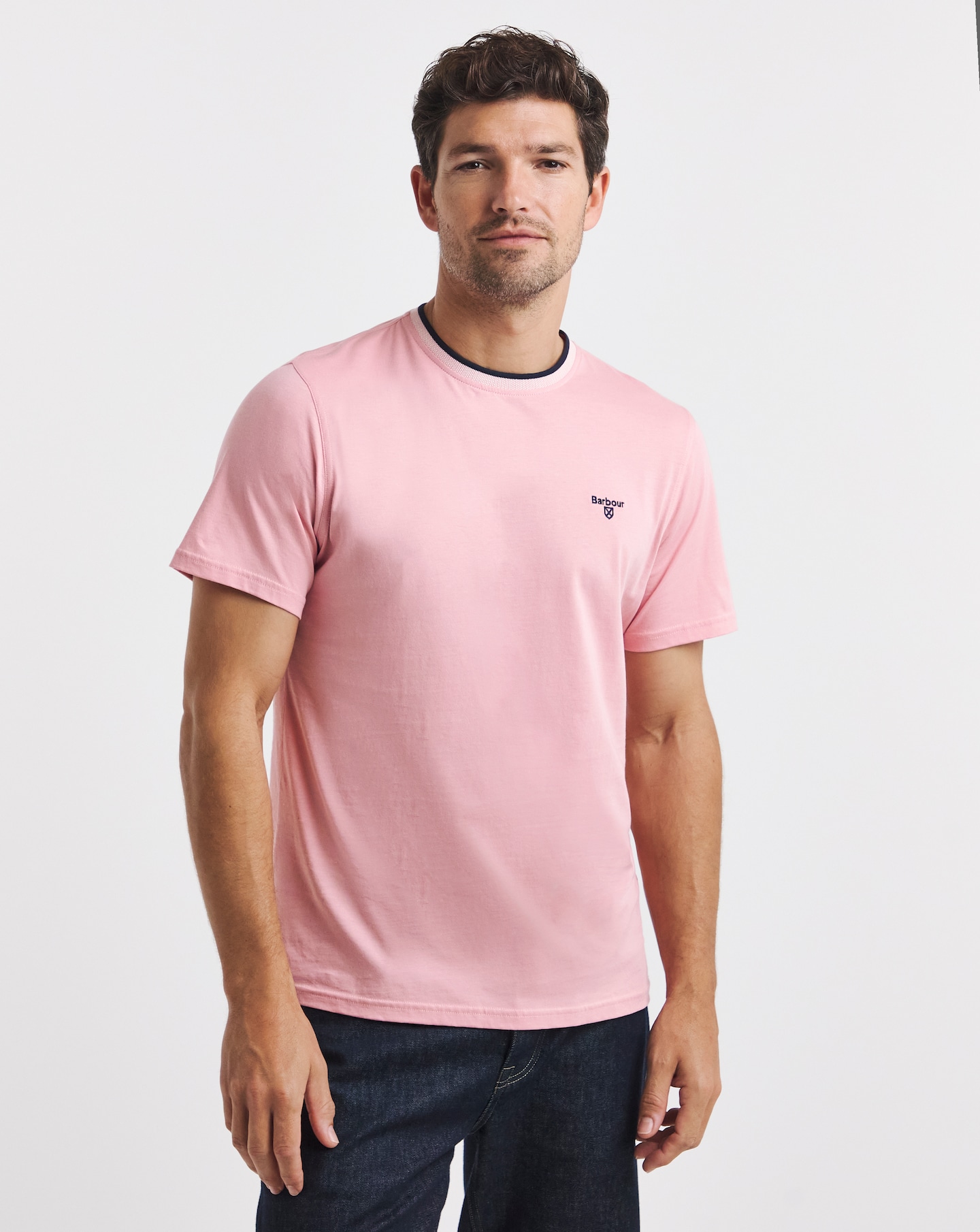 New In - Barbour Cornsay Tailored T-Shirt - Pink