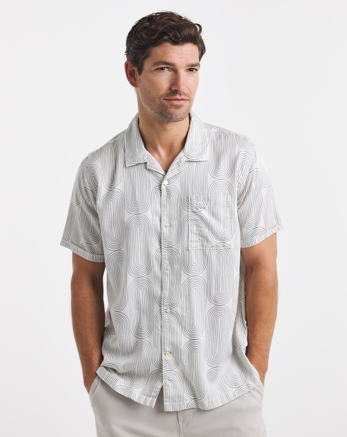 New In - Barbour Newmill Printed Summer Fit Shirt