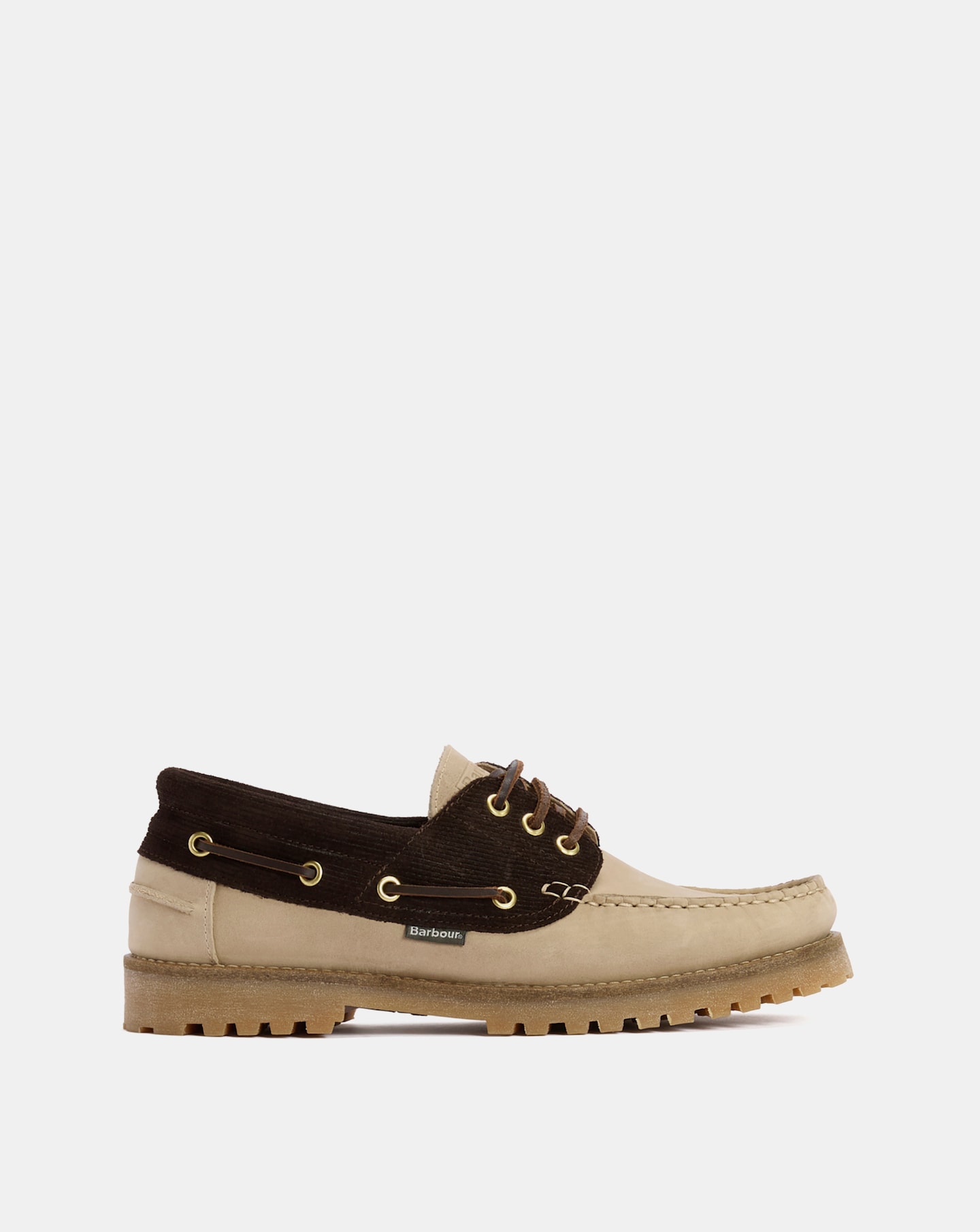 New In - Barbour Deck Boat Shoe - Sand/Brown