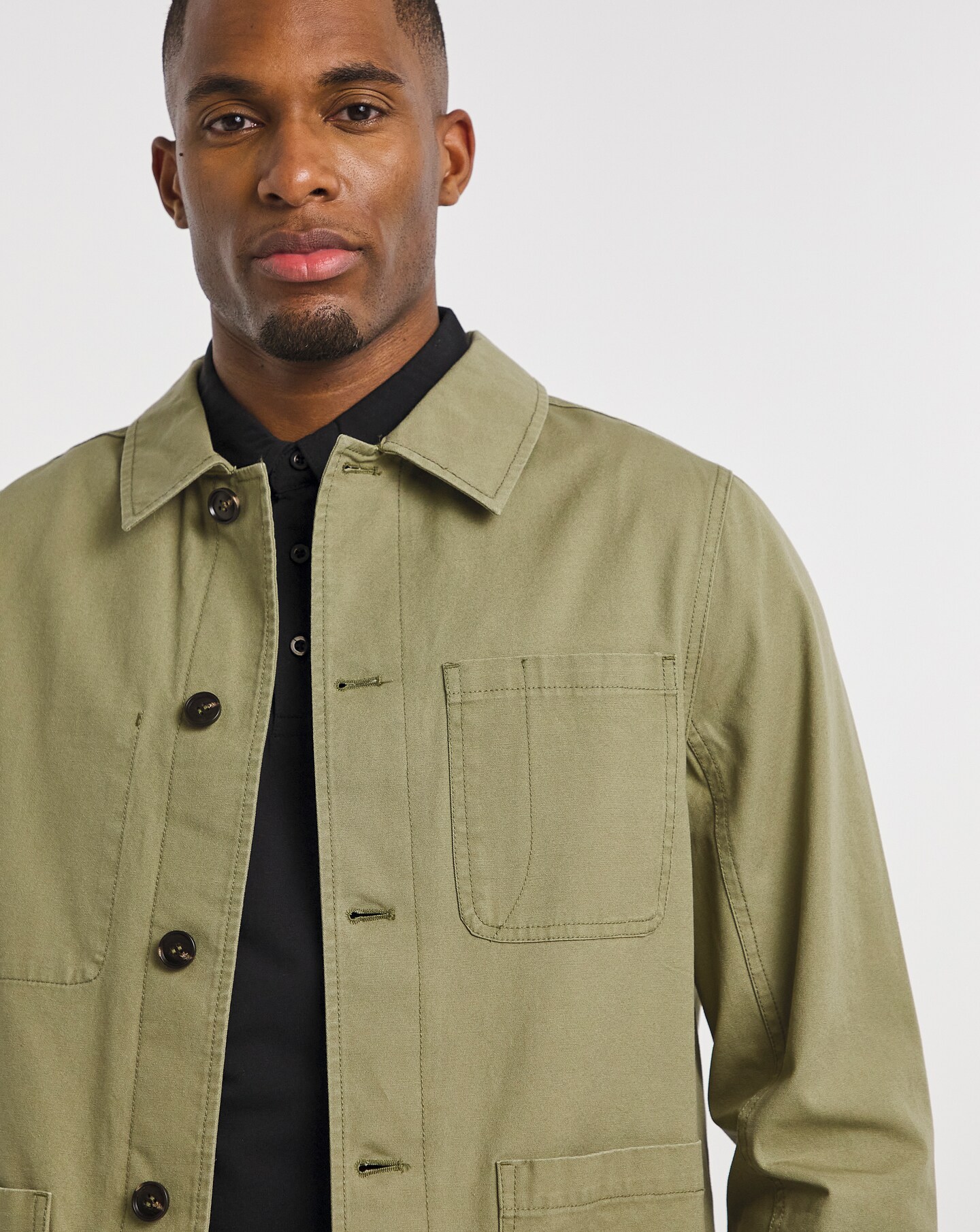 Khaki shacket sale