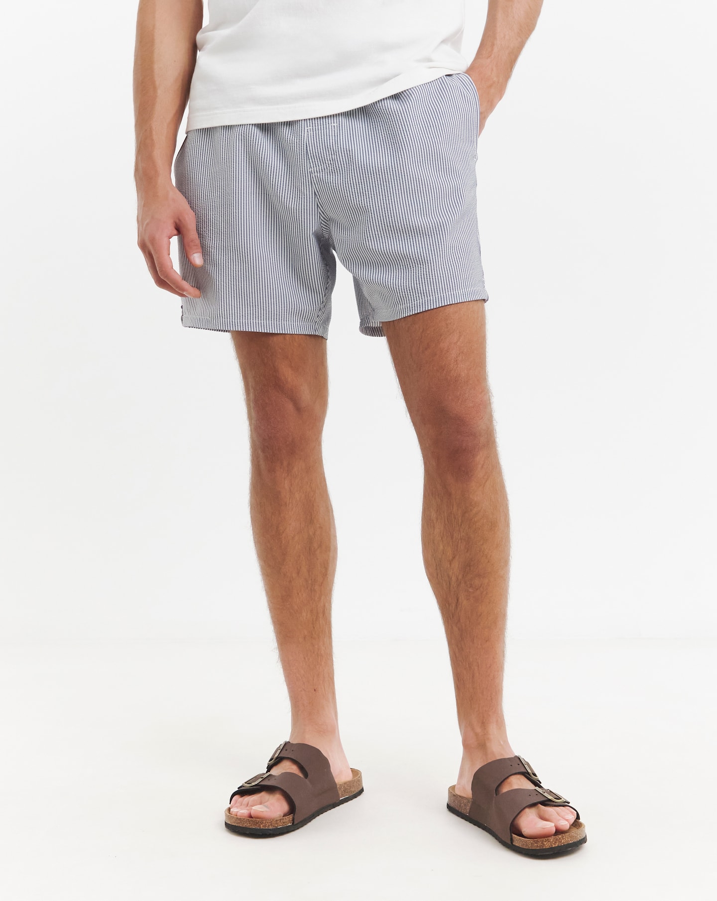 Premium Seersucker Stripe Swim