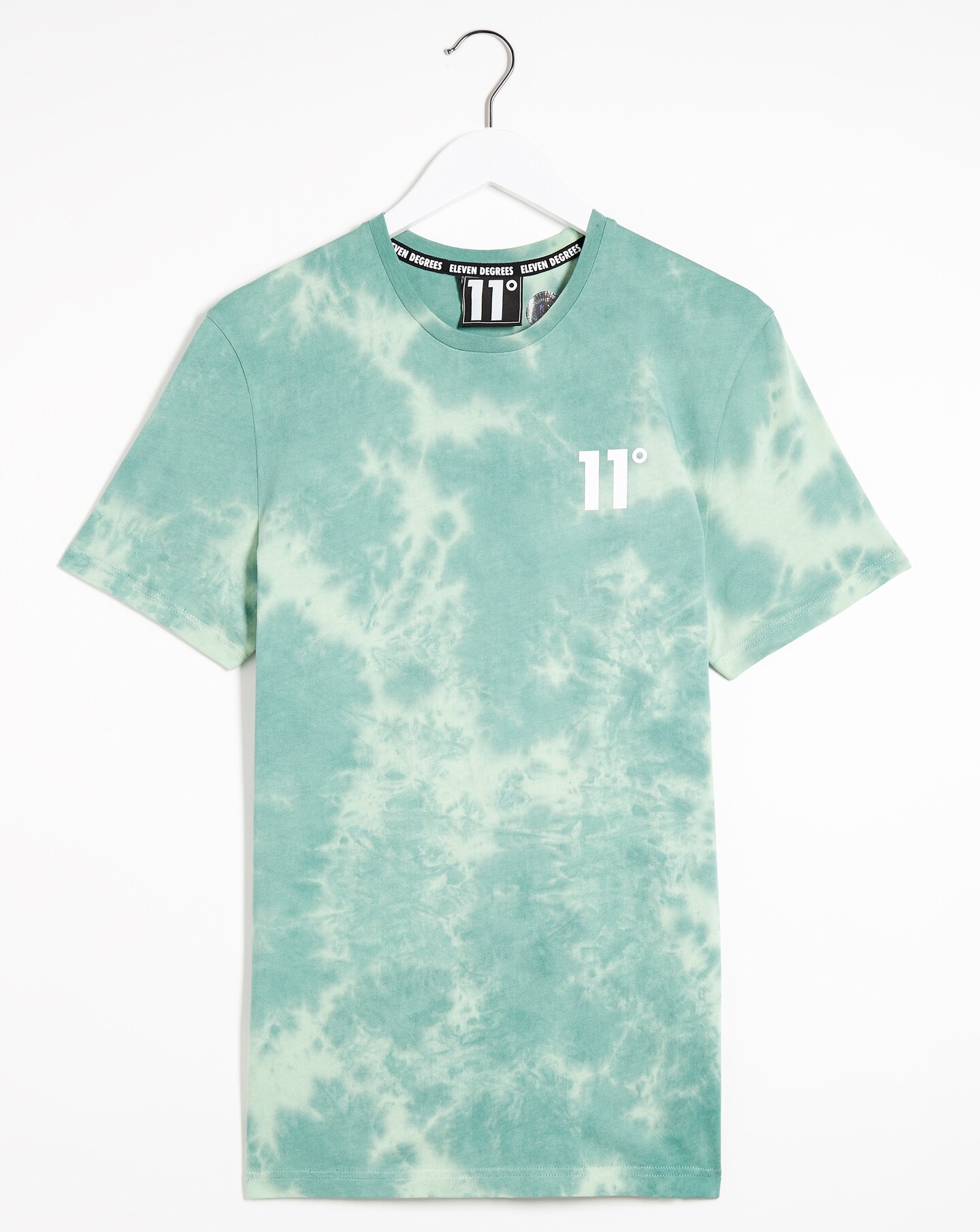 Custom Golf Polo Shirt Tie Dye Teal-White 3D Performance Men's Size:L