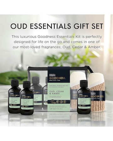 Baylis And Harding Goodness Oud, Cedar And Amber Essentials Gift Set