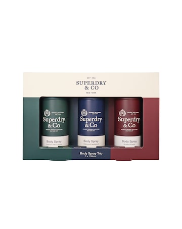 Superdry Mens Body Spray Trio