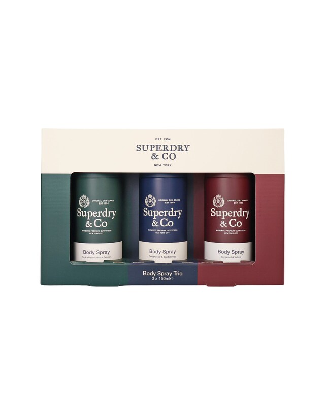 Superdry Mens Body Spray Trio