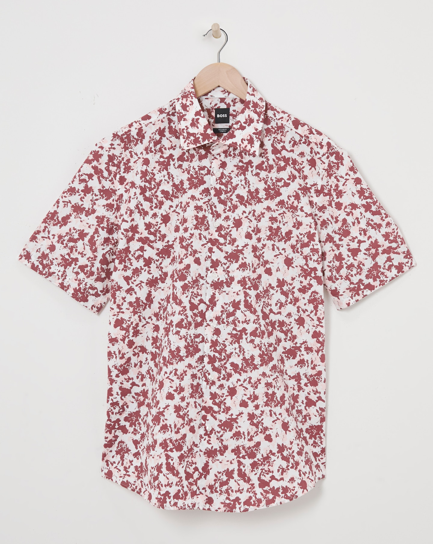 BOSS Floral Printed Short Sleeve Shirt