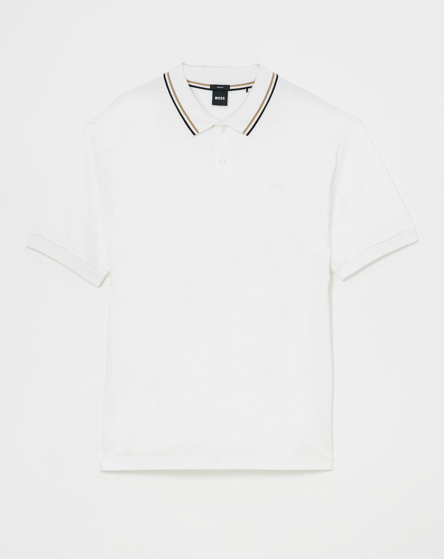 BOSS Tipped Collar Short Sleeve Polo