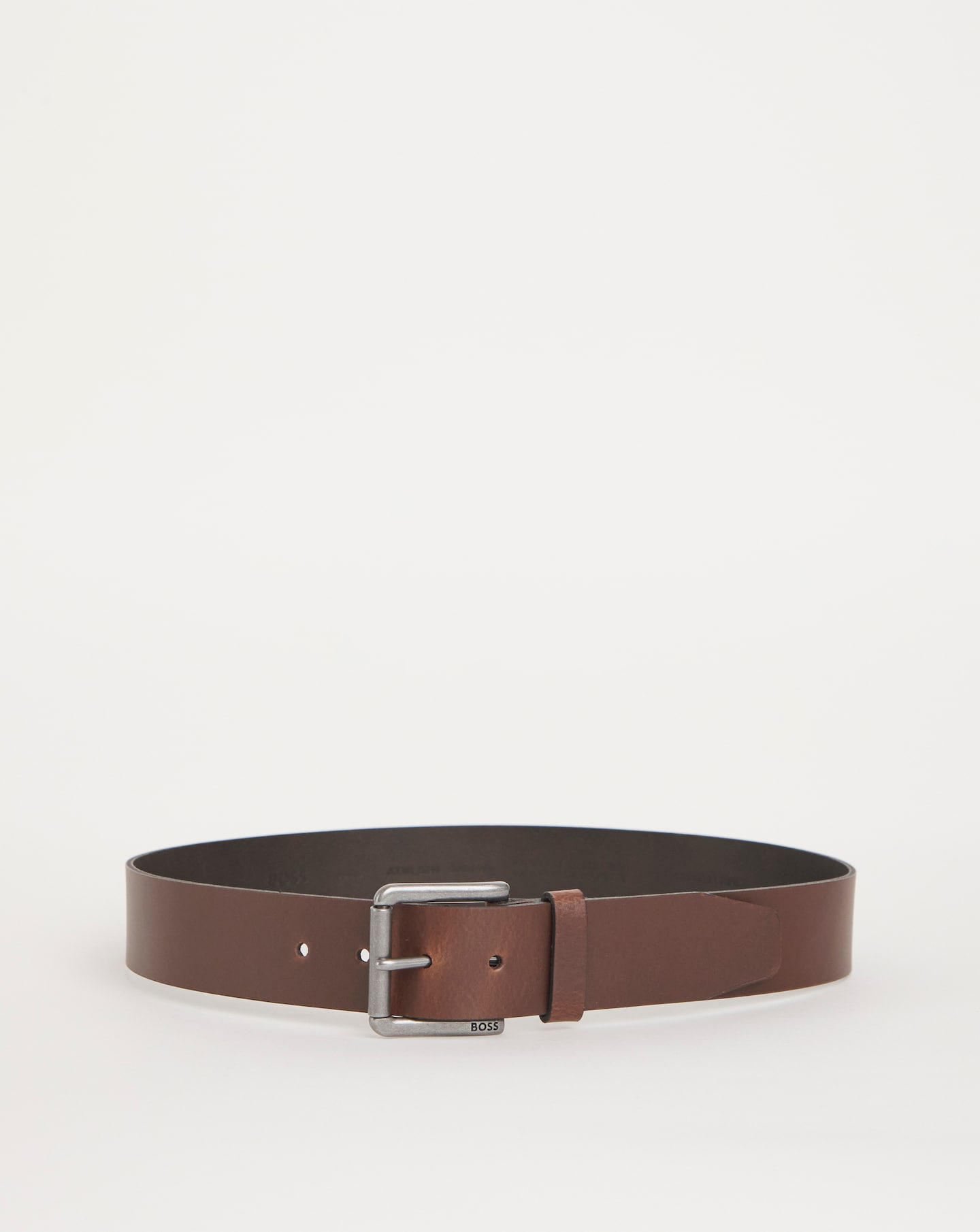 BOSS Dark Brown Leather Belt