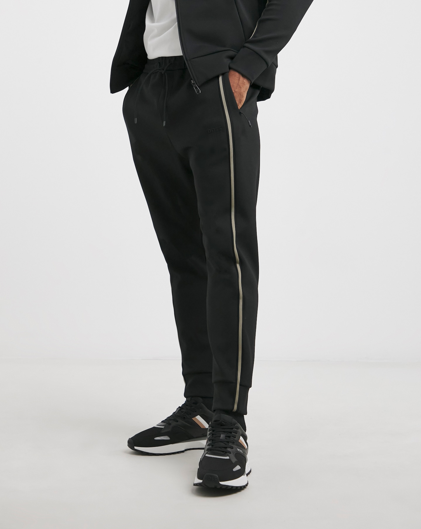 BOSS Black Side Stripe Jogger