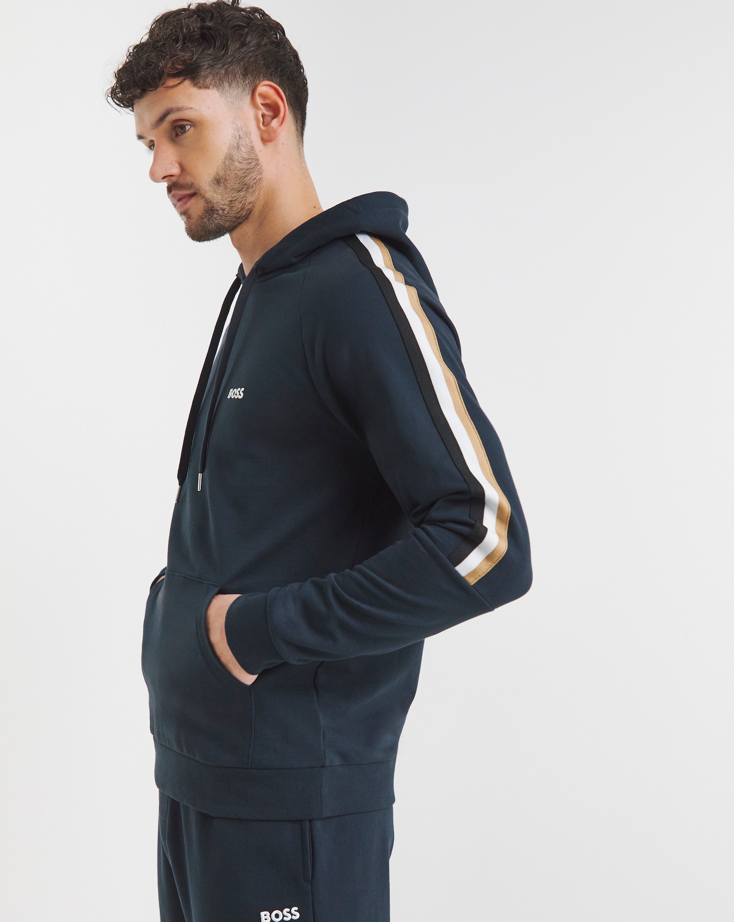 BOSS Dark Blue Lounge Hoodie