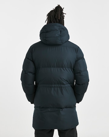 BOSS Long Padded Coat - Dark Blue