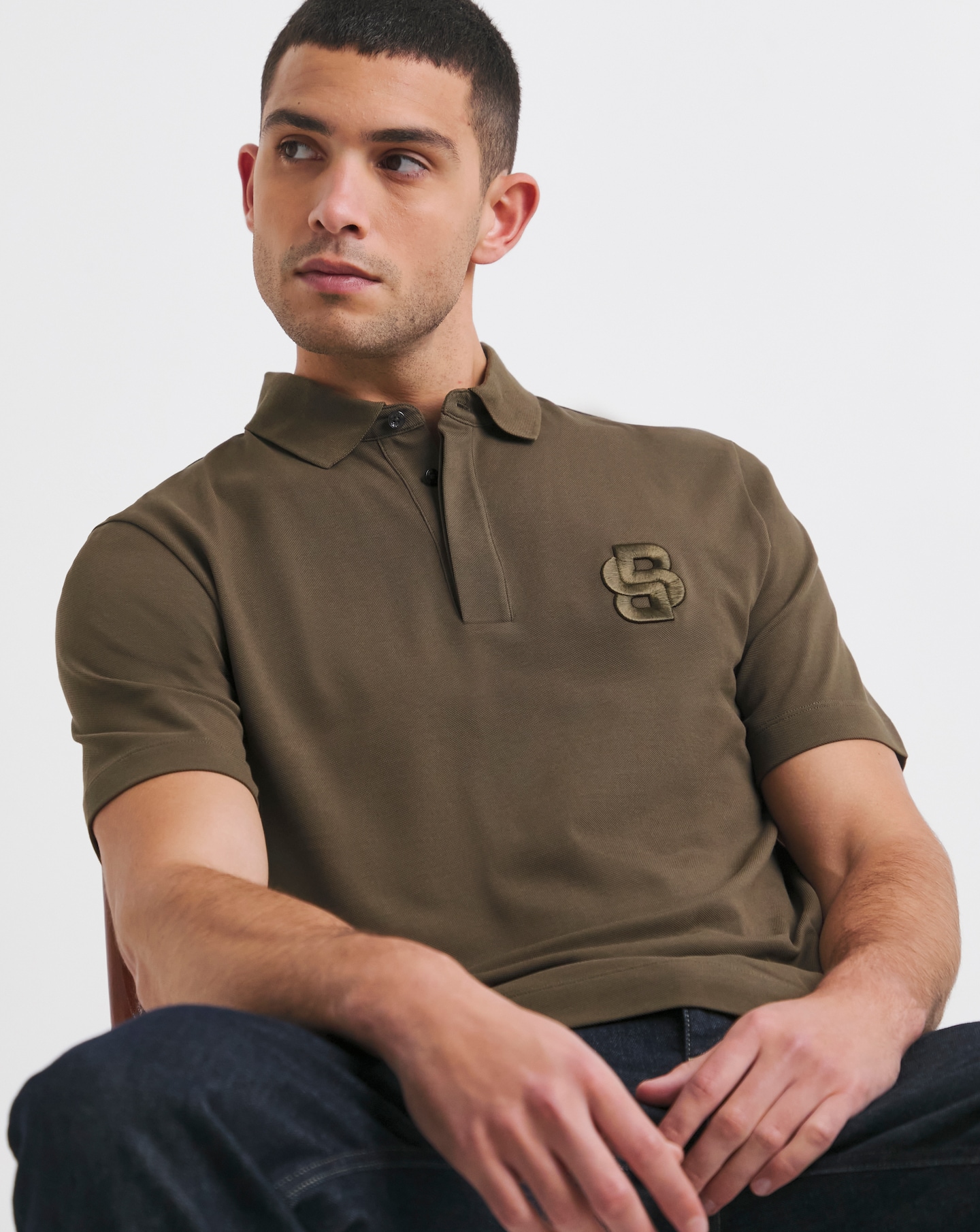 BOSS Short Sleeve BB Embroidered Polo