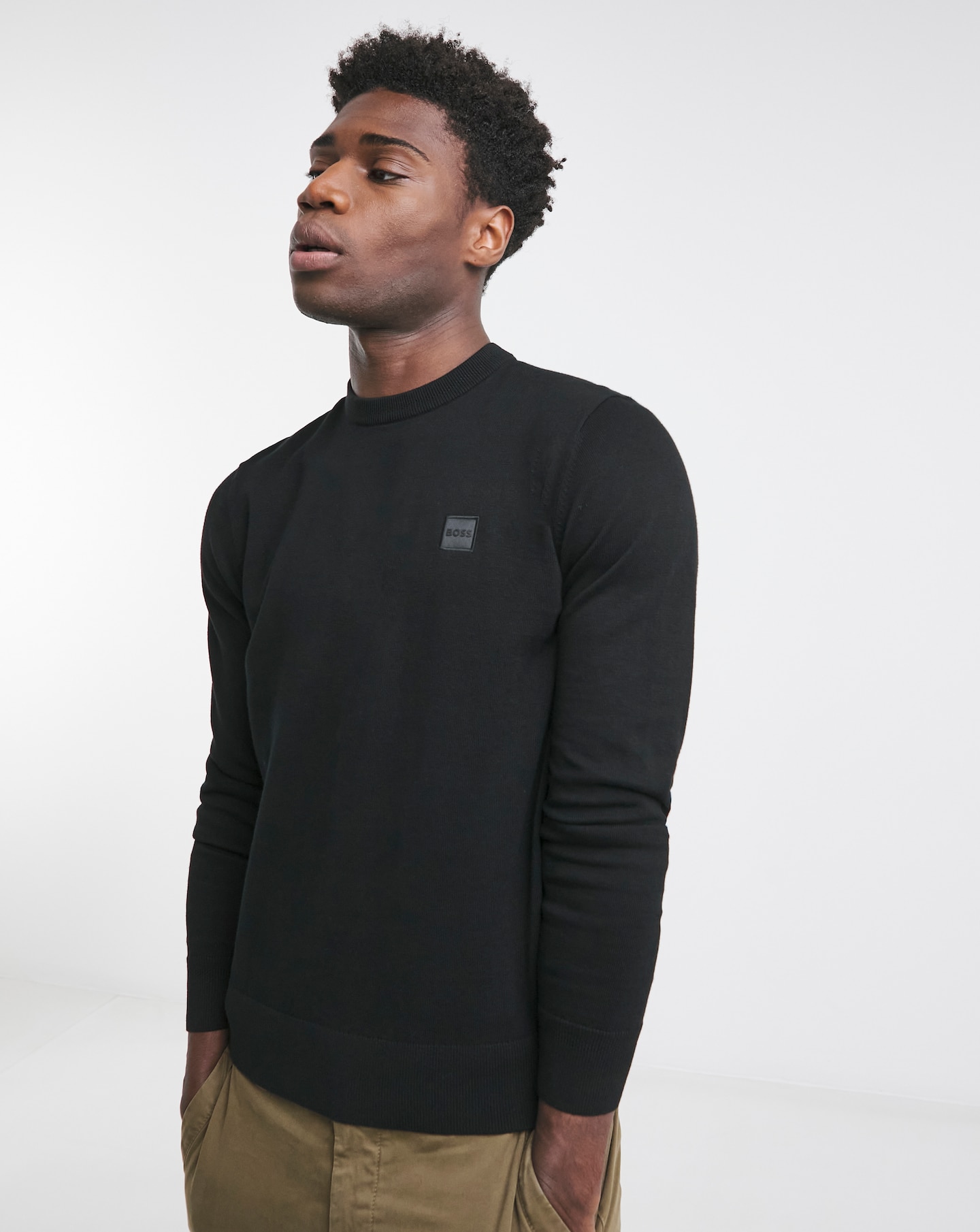 BOSS Classic Black 1/4 Zip Jumper
