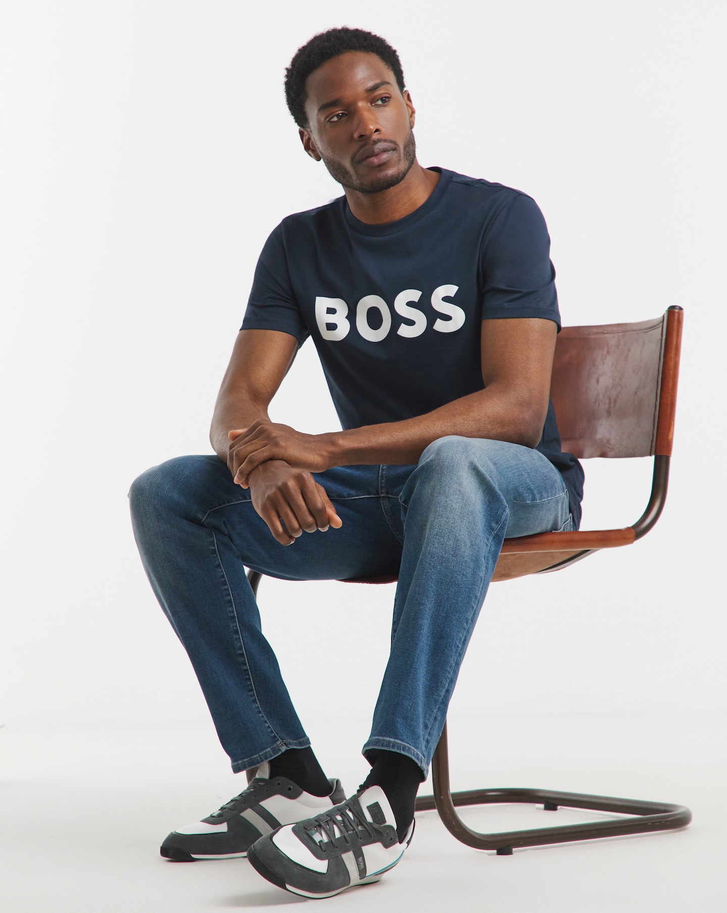 BOSS Short Sleeve Large Logo T-Shirt