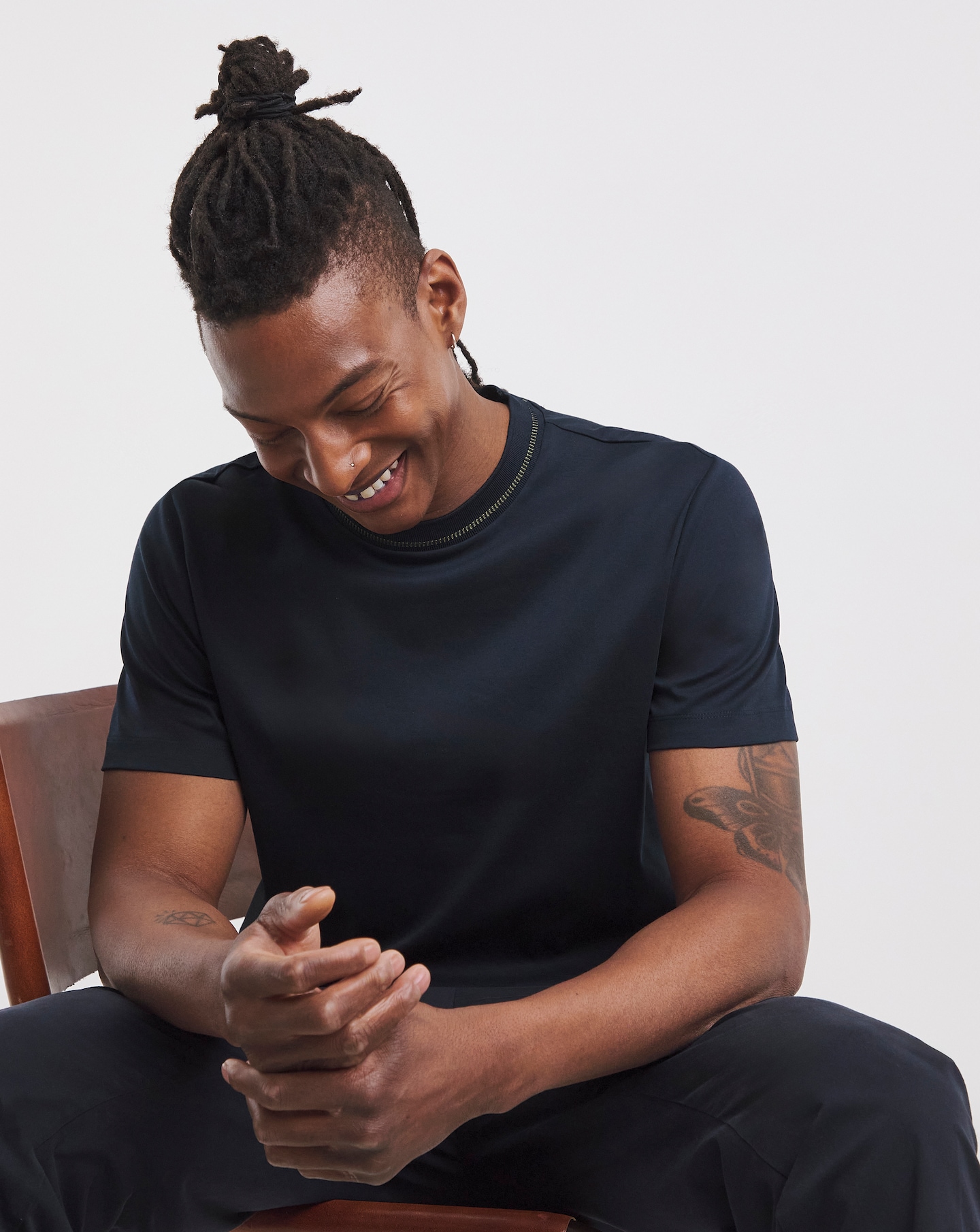 BOSS Short Sleeve Rib Neck T-Shirt