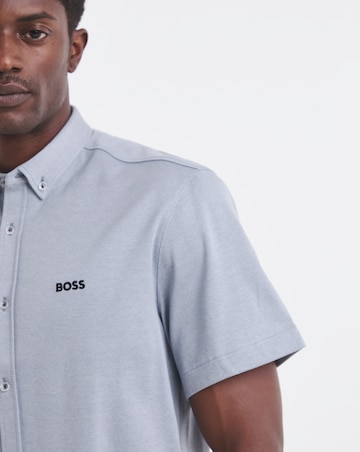 BOSS Classic Short Sleeve Motion Shirt - Light Grey