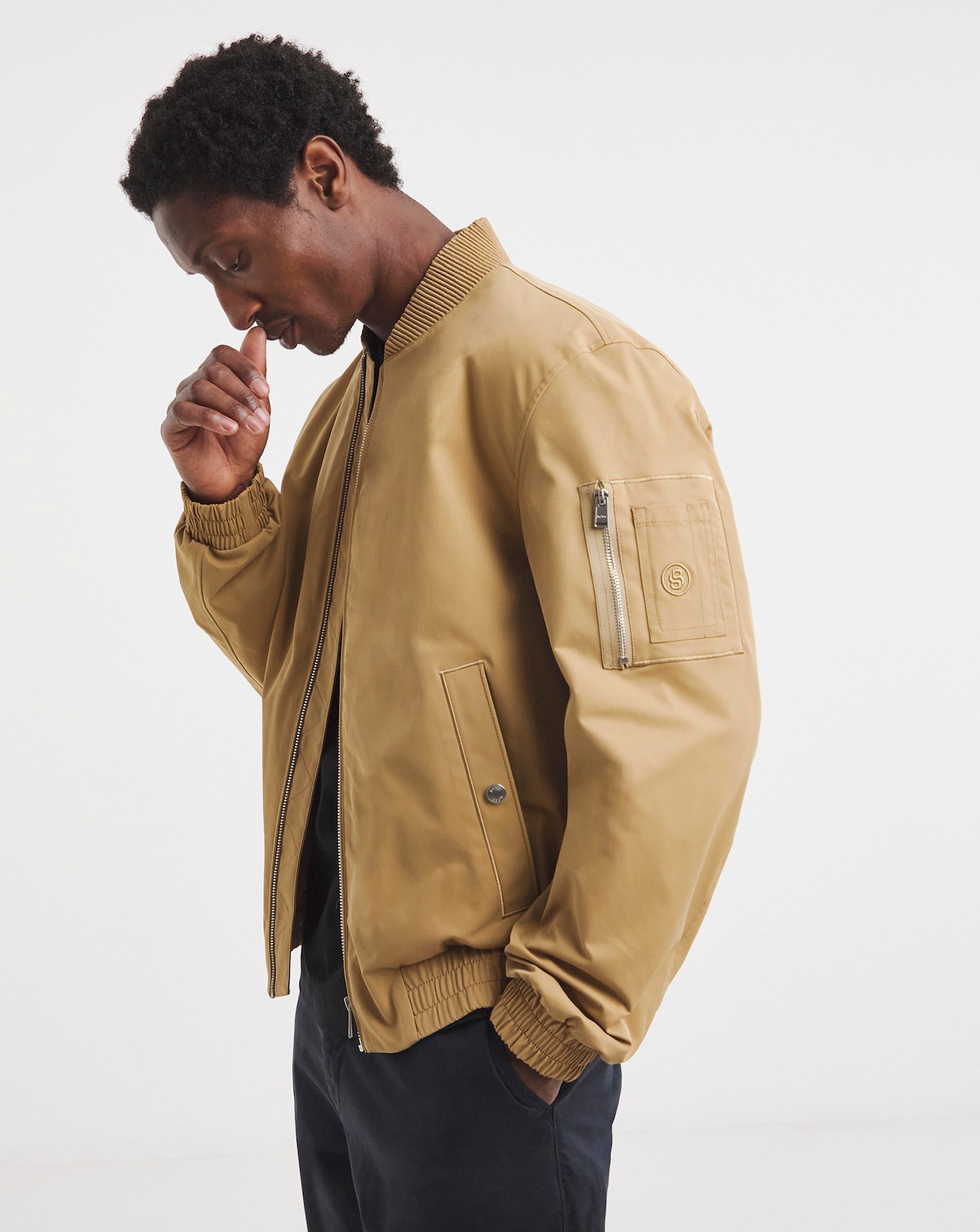 BOSS Bomber Jacket - Camel