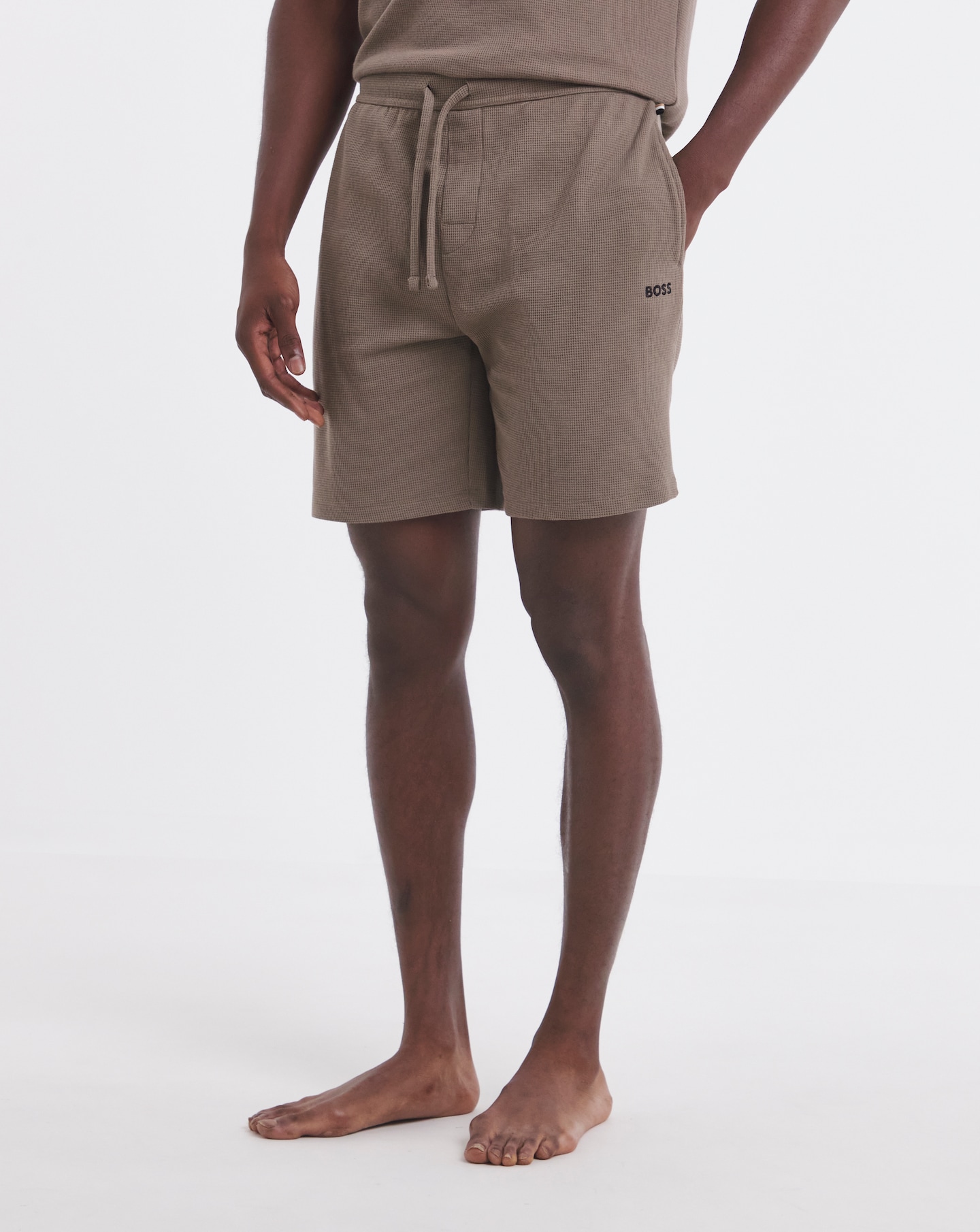 BOSS Waffle Short - Brown