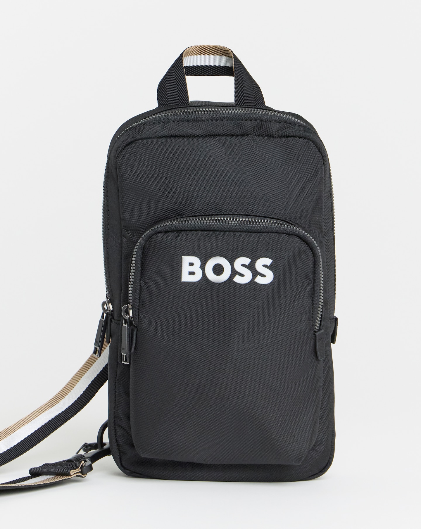 BOSS Catch Logo Cross Body Bag - Black