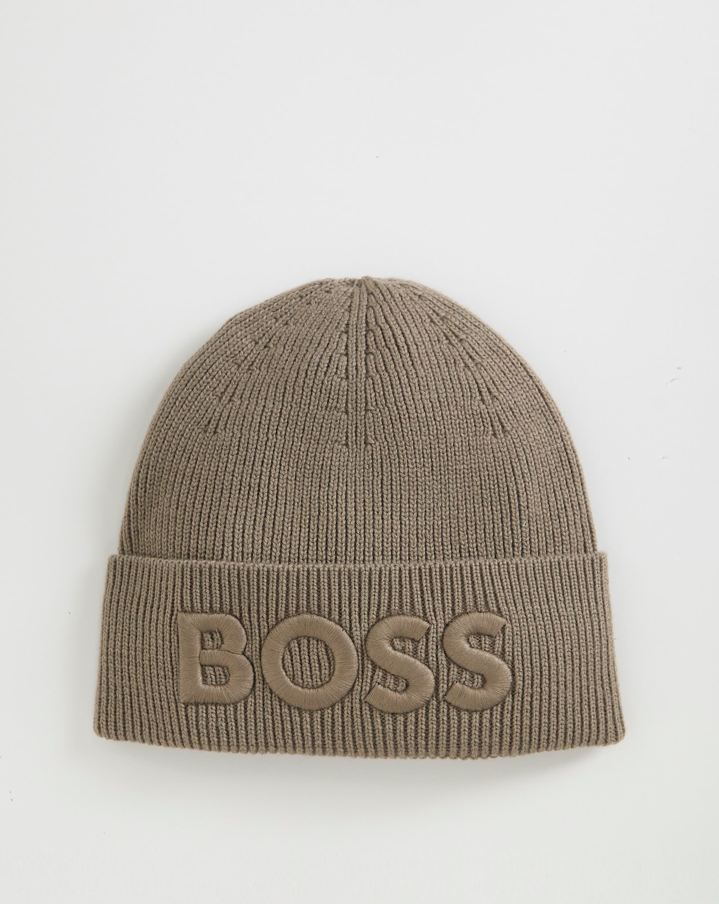 BOSS Logo Beanie - Beige