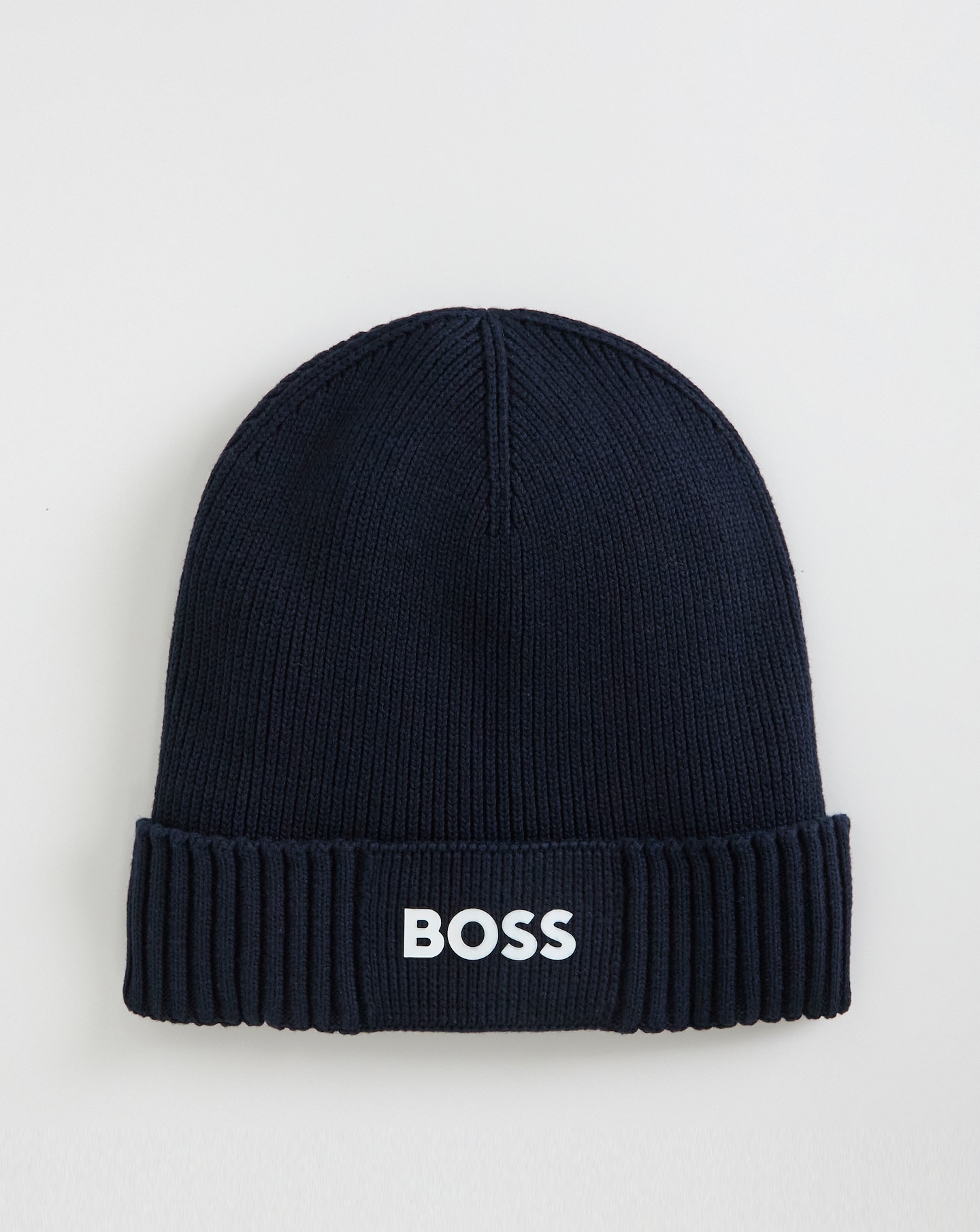 New In - BOSS Logo Beanie - Navy