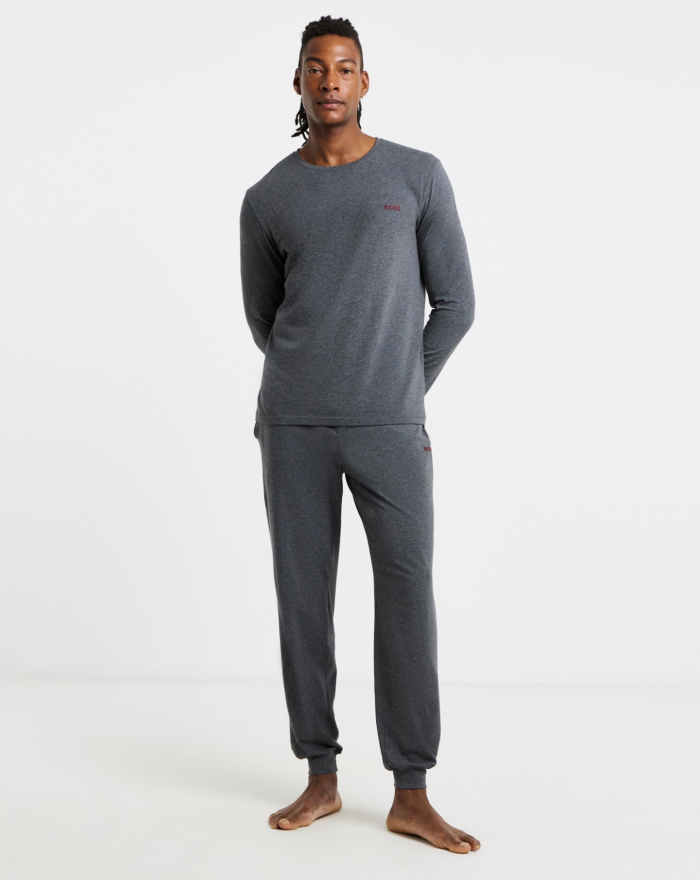 New In - BOSS Lounge Pant - Charcoal