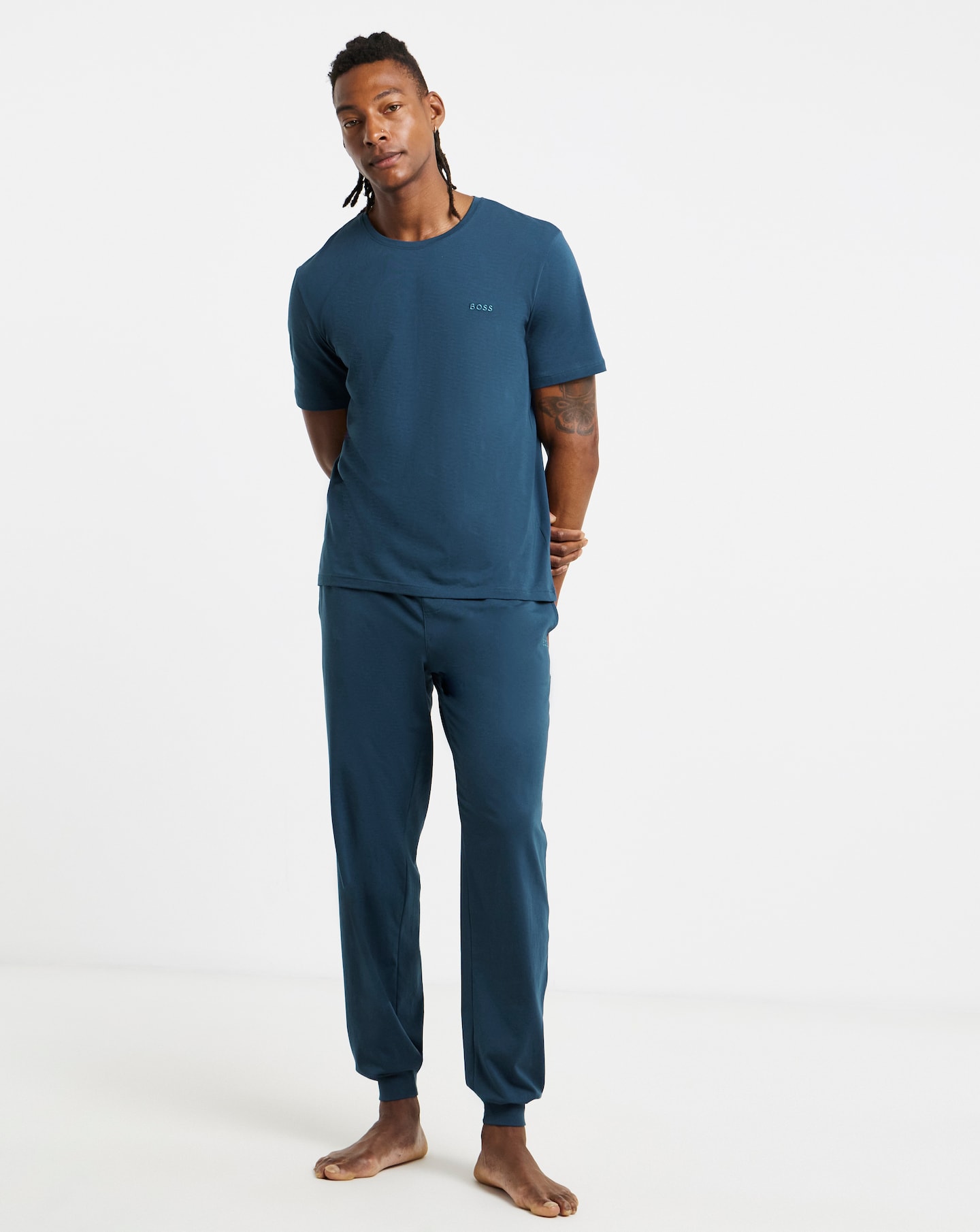 New In - BOSS Lounge Pant - Blue