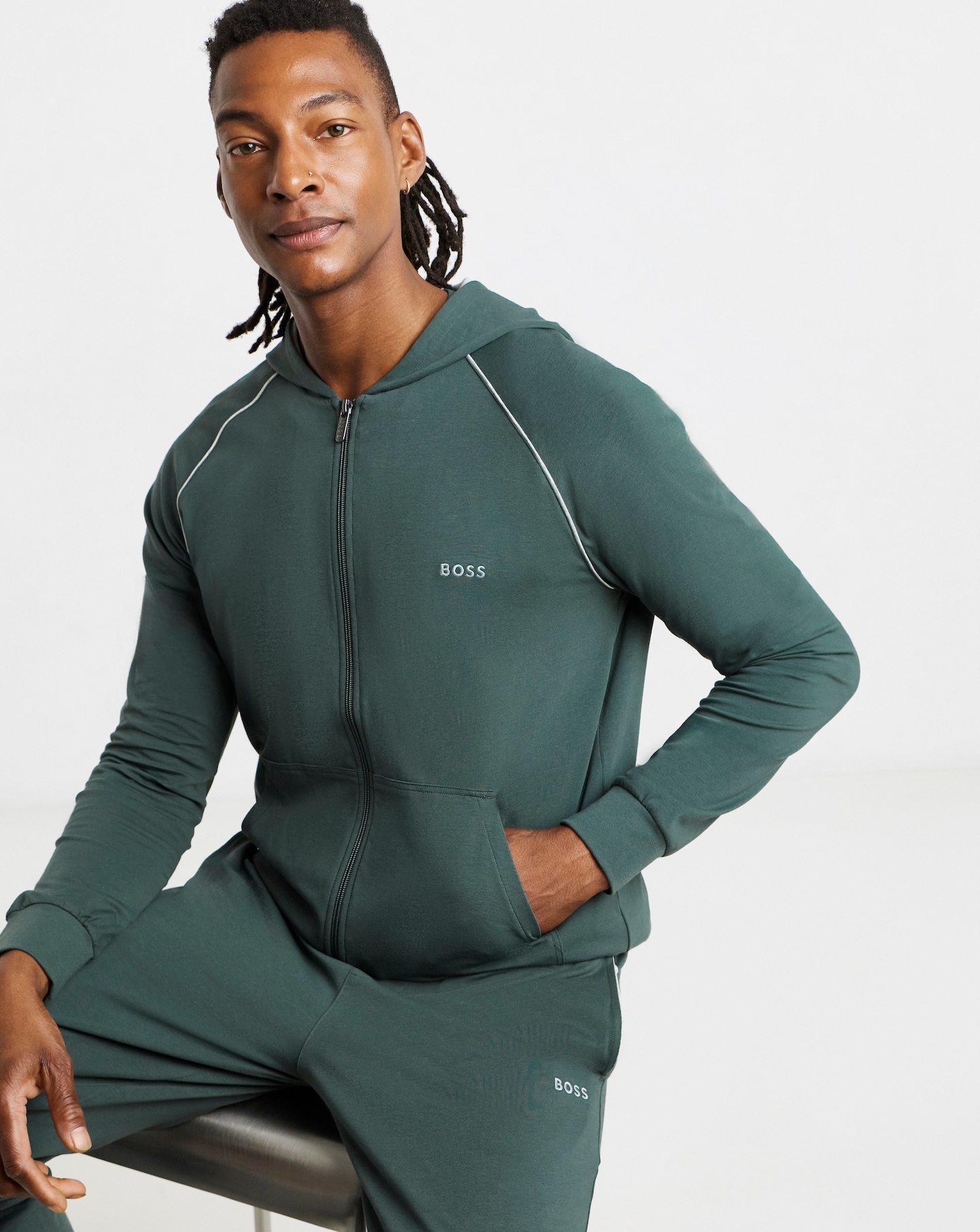 BOSS Lounge Hoodie - Green