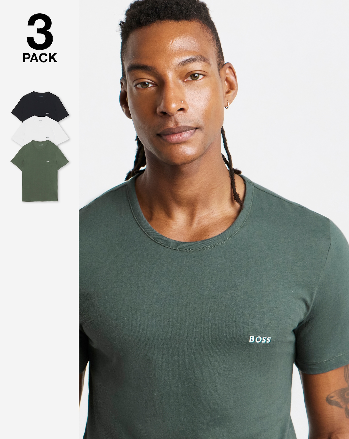 New In - BOSS 3 Pack T-Shirt - Multi