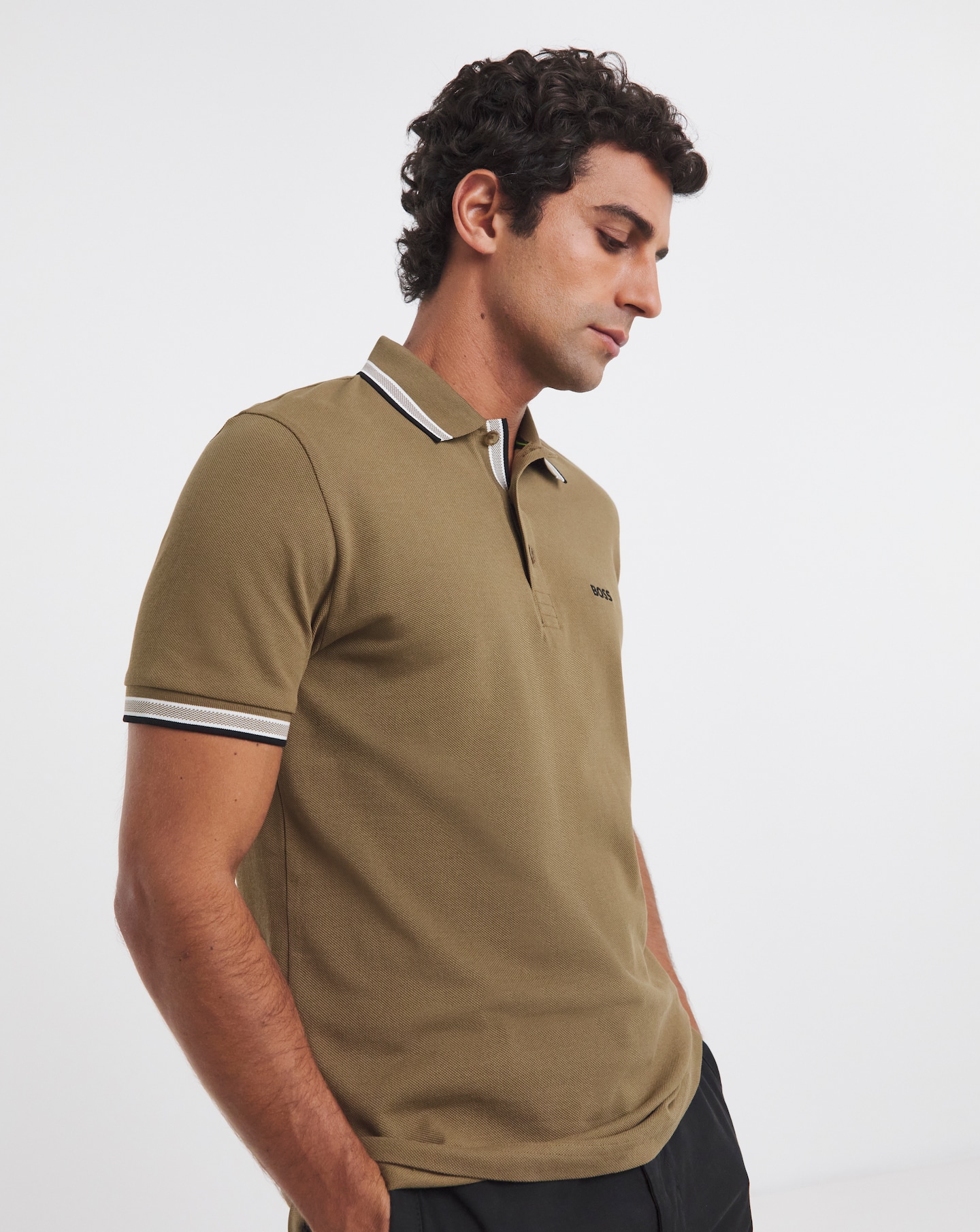 BOSS Short Sleeve Paddy Polo - Brown