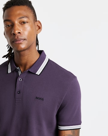 BOSS Short Sleeve Paddy Polo - Purple