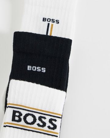 BOSS 3 Pack Sports Sock - Black/White