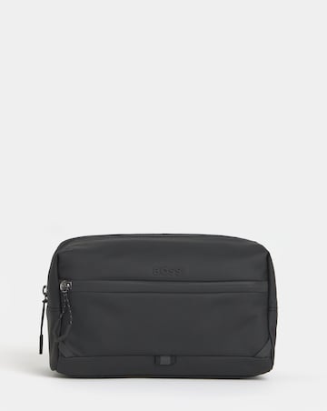 BOSS Nylon Washbag - Black