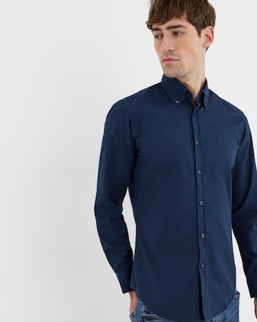BOSS Long Sleeve Classic Oxford - Navy