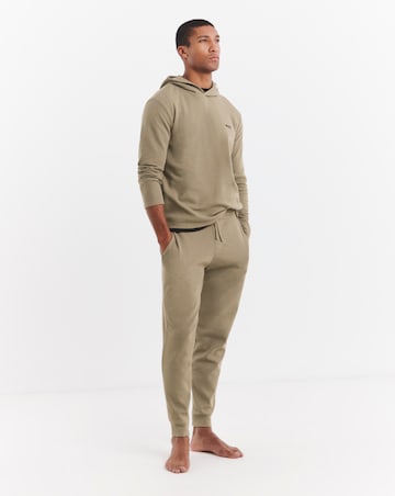 BOSS Waffle Lounge Cuffed Jogger - Brown