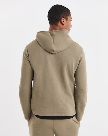 BOSS Long Sleeve Waffle Lounge Hoodie - Brown