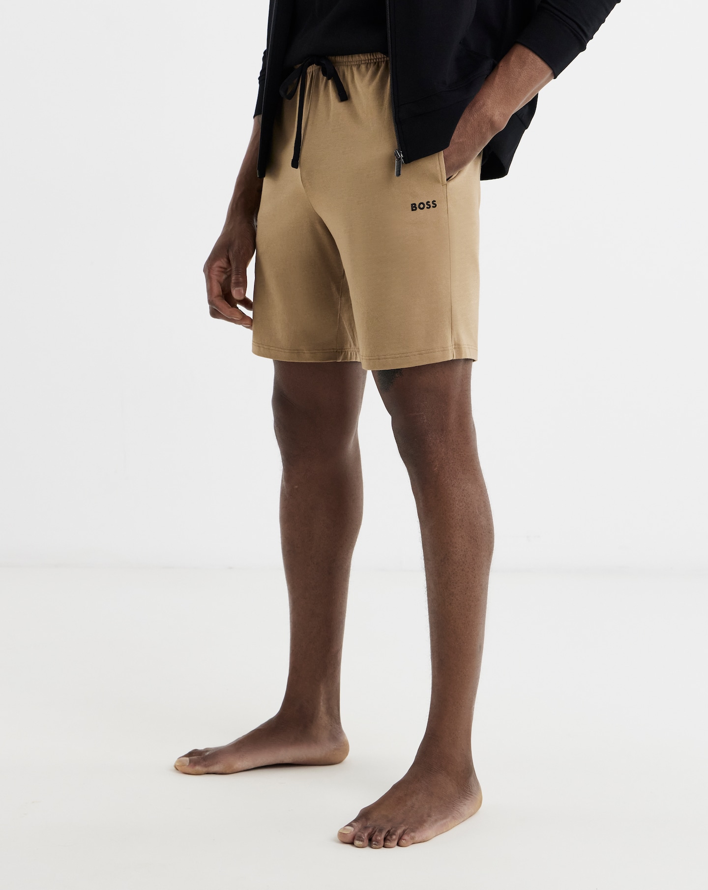 New In - BOSS Mix & Match Lounge Short - Beige